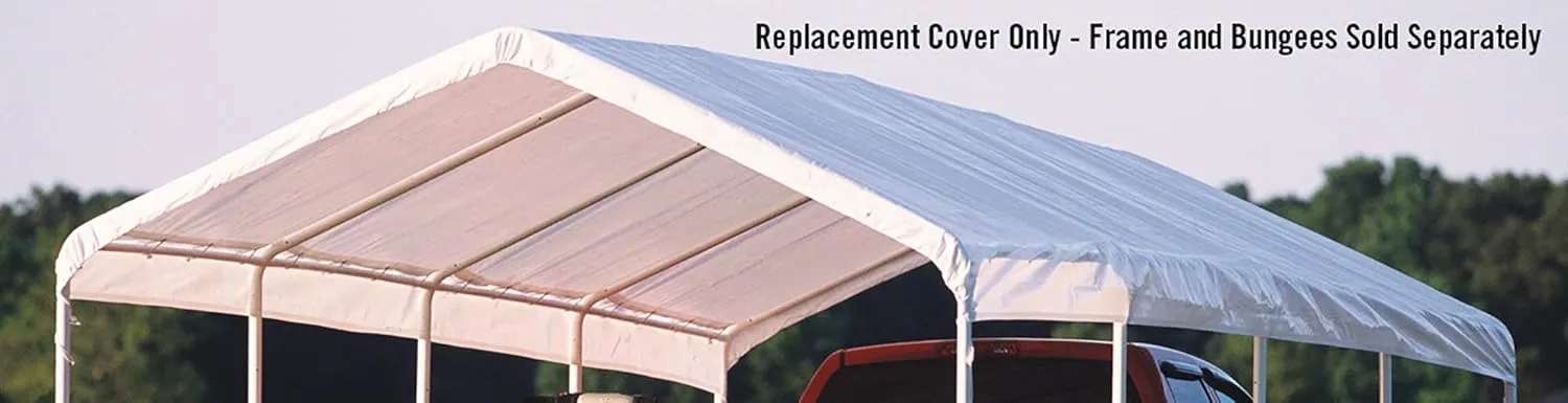ShelterLogic SuperMax All Purpose Outdoor 12 x 26-Feet Canopy Replacement Cover for SuperMax Canopies (Cover Only, Frame Not Included)