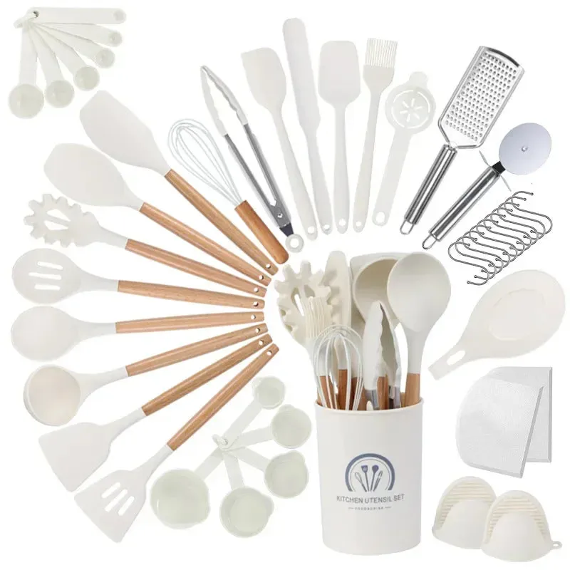 Silicone Kitchen Cooking Utensil Set
