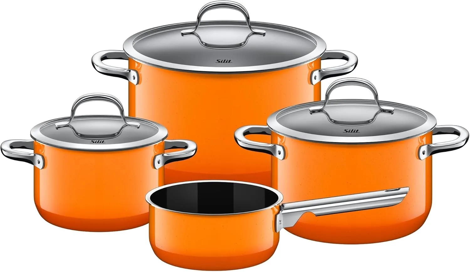 Silit Cookware Set, Enamel Orange, 60 x 30 x 60 cm