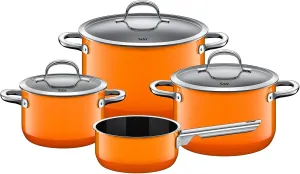 Silit Cookware Set, Enamel Orange, 60 x 30 x 60 cm