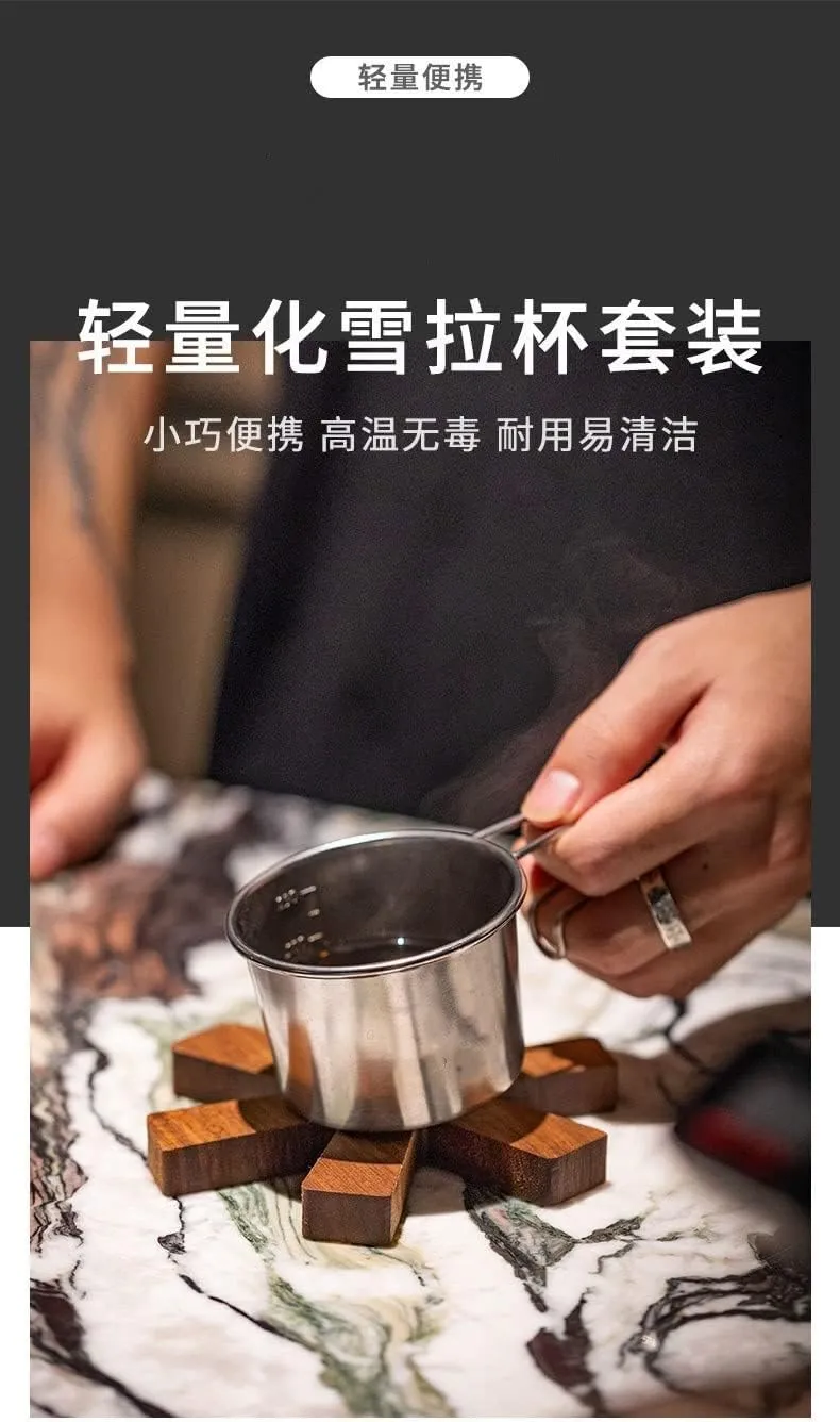 Single-layer outdoor portable camping water mug beer mug stainless steel coffee equipment(I)