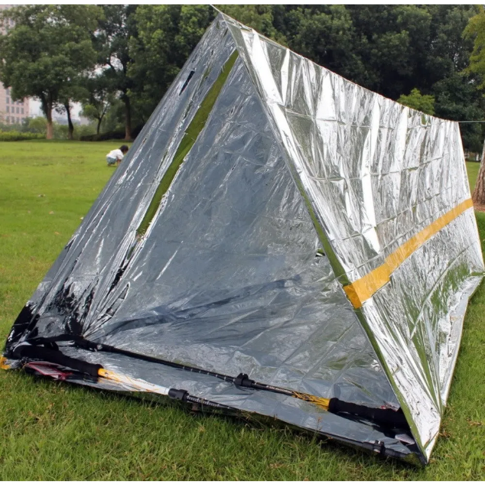 Sleeping bag tent blancket thermal foil