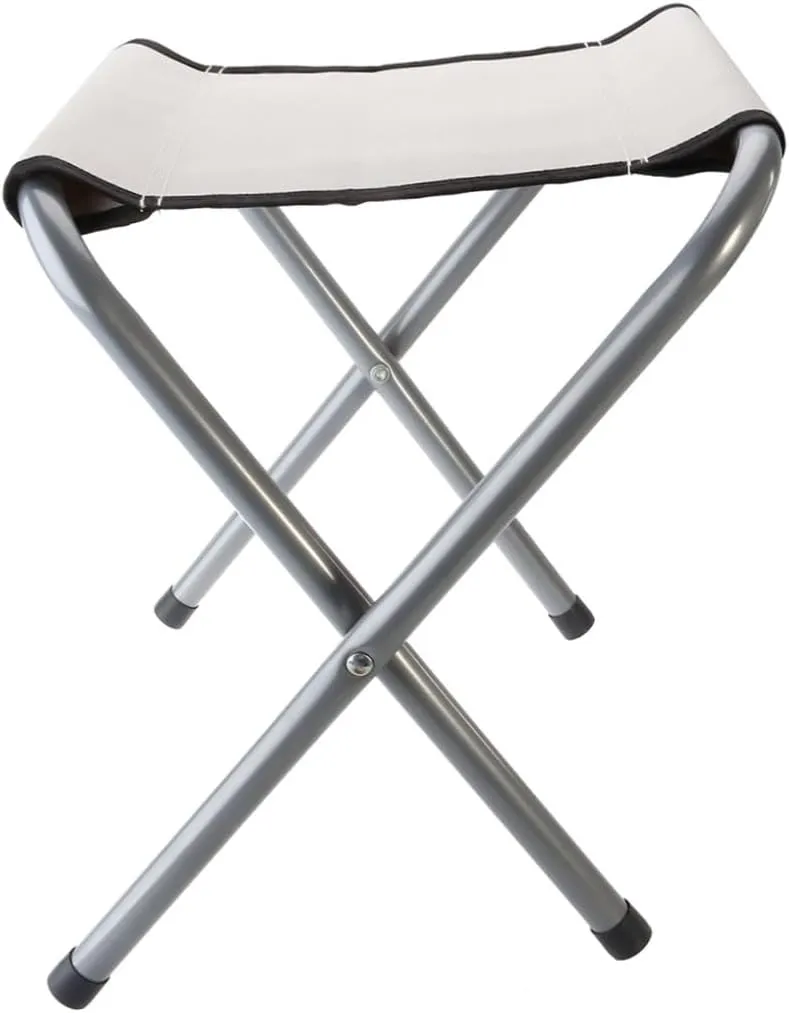 Small Camping Chair Lightweight Collapsible Stool Portable Folding Stool for Camping Traveling and Outdoor Use (Black)