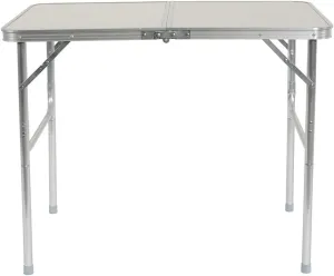 Small Folding Portable Aluminum Table Craft Table with Carrying Handle, Height Adjustable, Easy Setup for Indoor, Outdoor, Picnic, Party Camping (90"x60"x70")