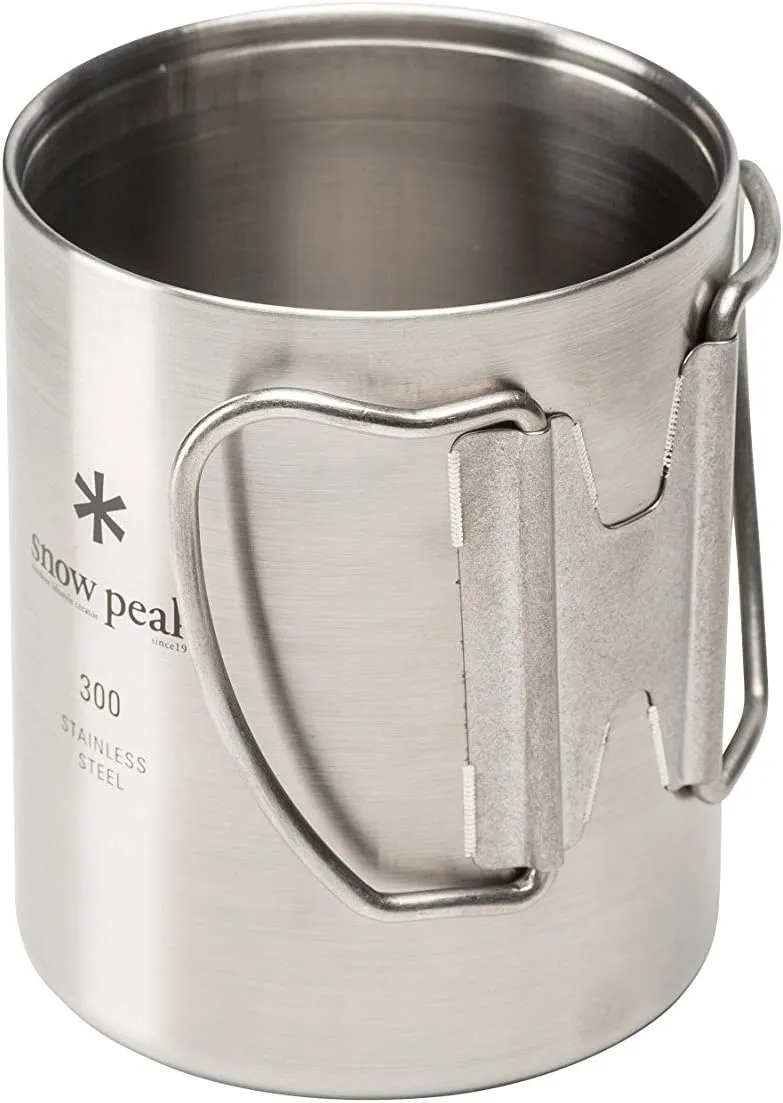 Snow Peak Double Wall Stainless Steel Vacuum Insulated Mug, Lightweight, Durable, Camping, 300ml