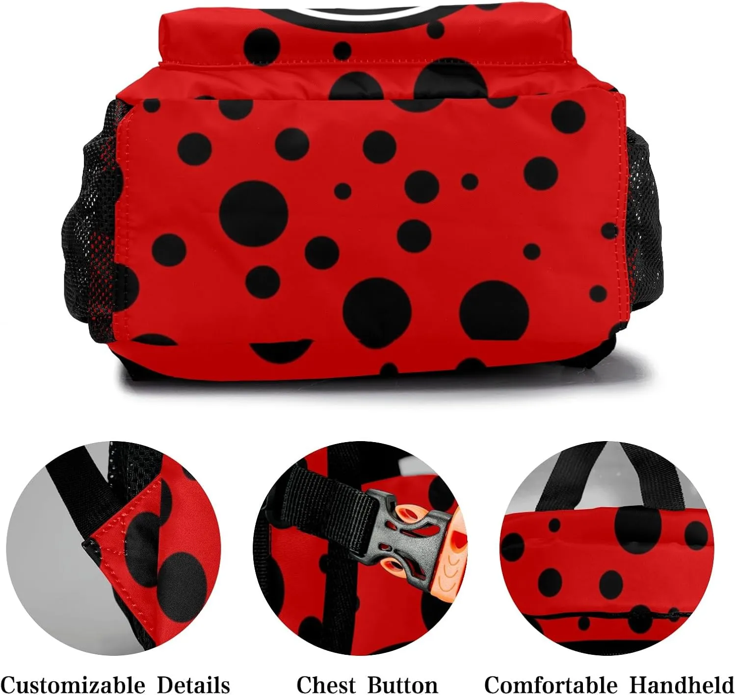 Soccer Ball Red Personalized Kids School Backpack Custom Name for Boys Girls Primary Daypack Bookbag Travel Bag