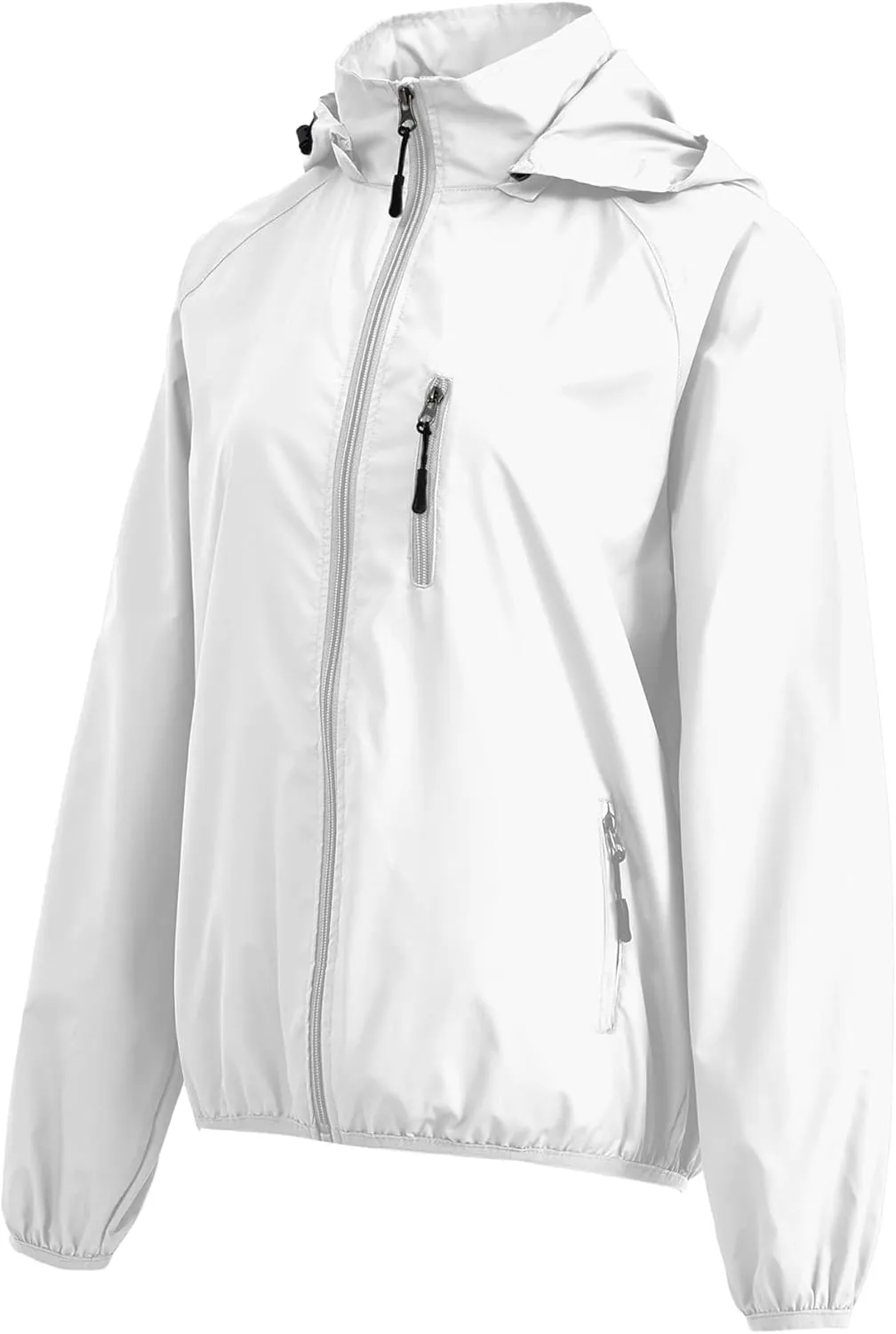 Spmor Women's Lightweight Waterproof Jacket Packable Windbreaker Running Coat