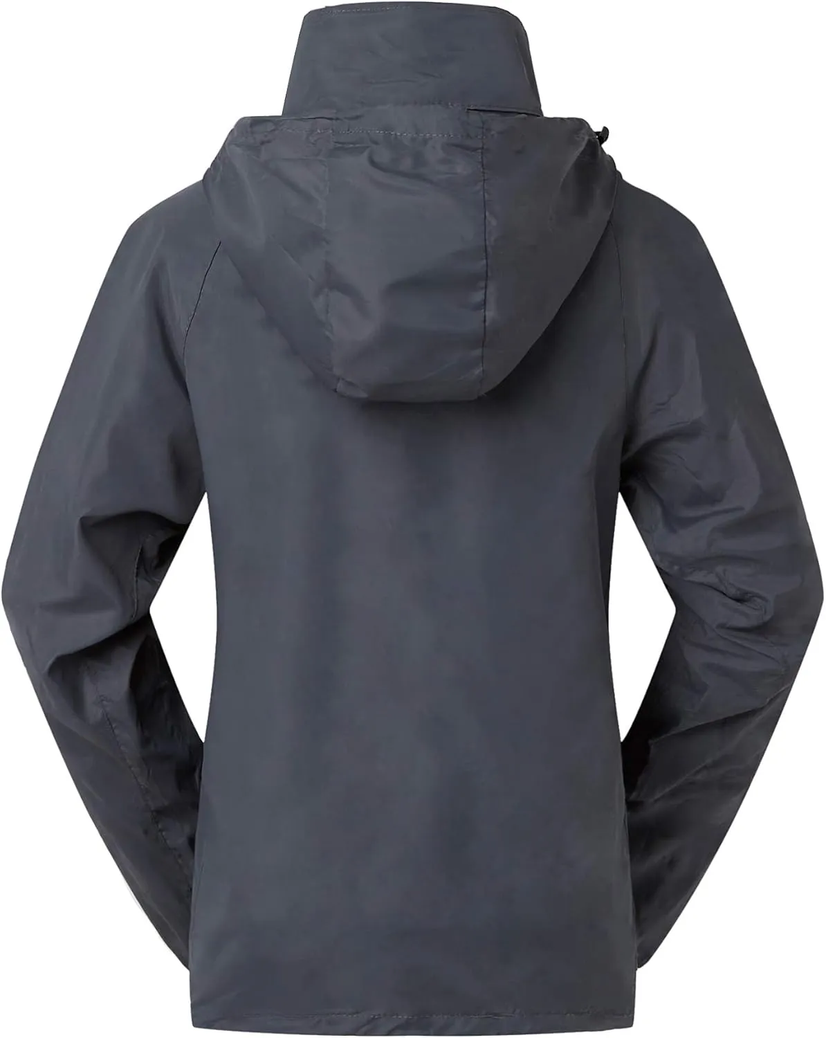 Spmor Women's Lightweight Waterproof Jacket Packable Windbreaker Running Coat