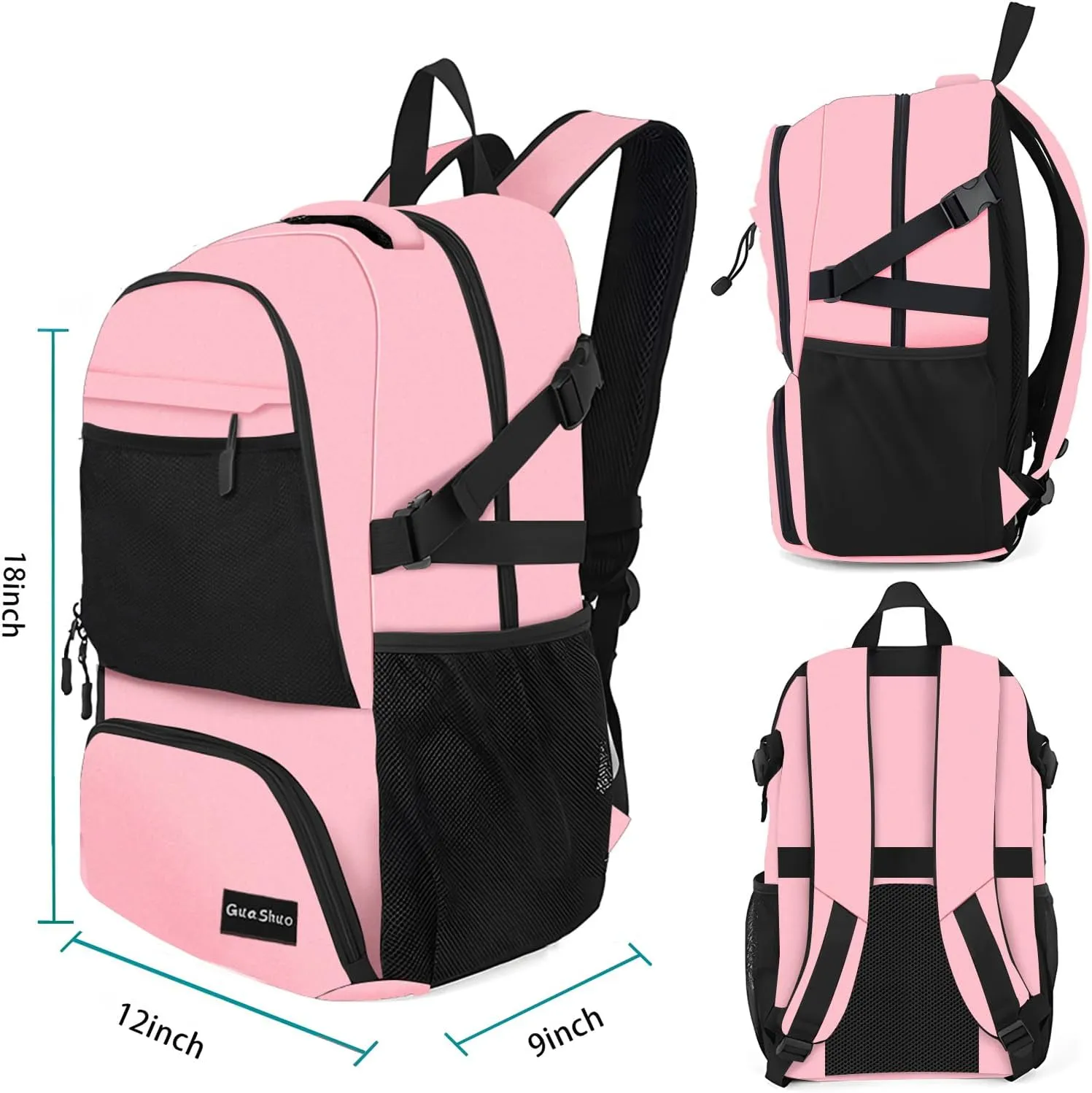 Sport Backpack - Multifunctional Sports Bag for Tennis, Badminton, Basketball etc, With shoe compartment