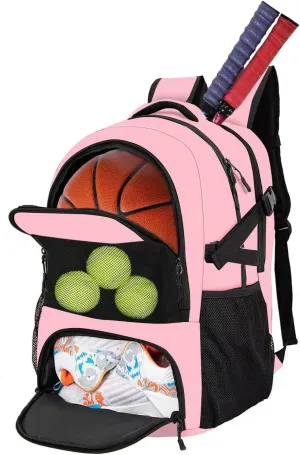 Sport Backpack - Multifunctional Sports Bag for Tennis, Badminton, Basketball etc, With shoe compartment