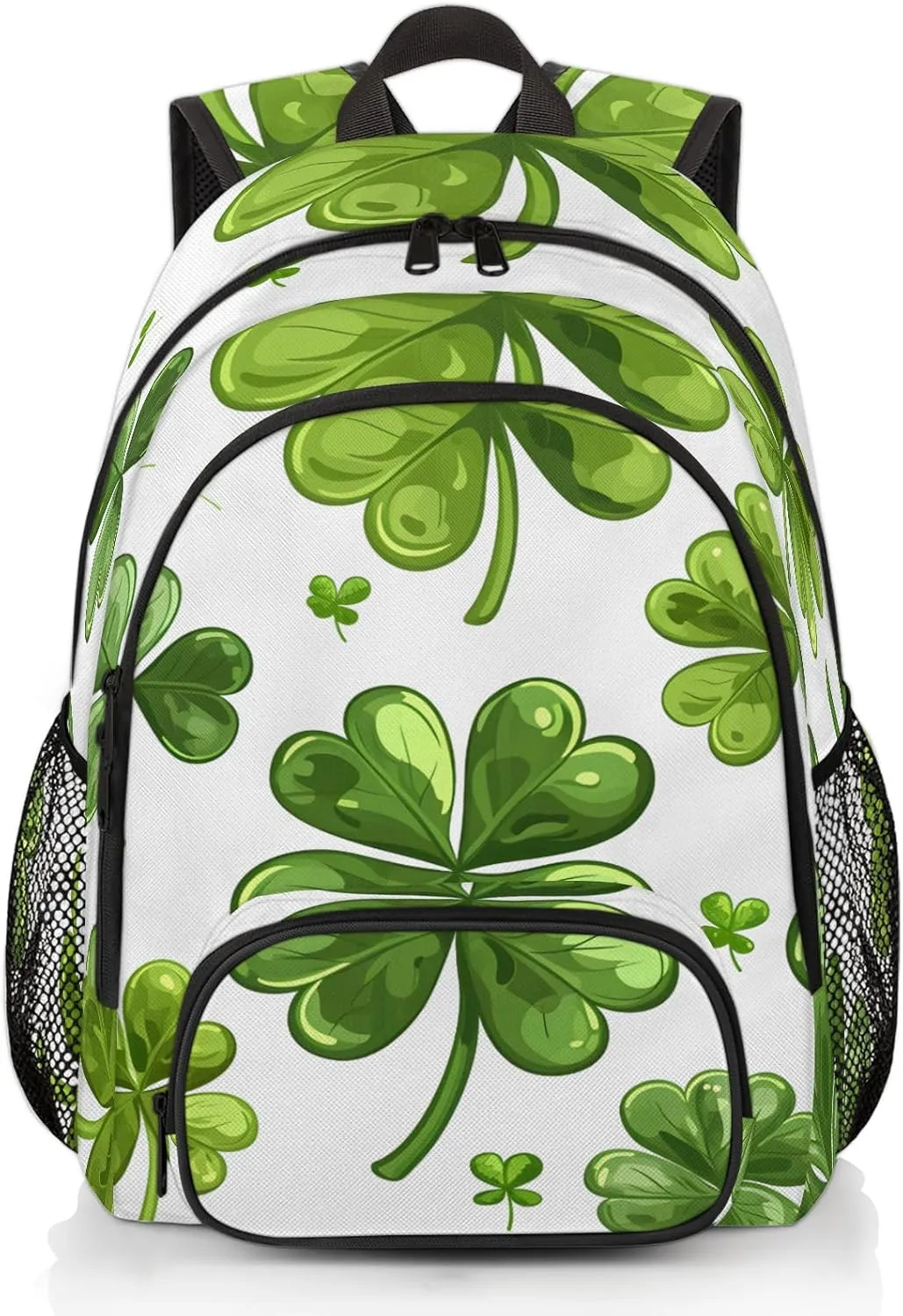 St. Patrick's Day Carry on Travel Backpack for Women Men Water resistant Lightweight Rucksack Backpack for Weekender Casual Work Hiking Green Shamrock