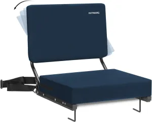 Stadium Seats for Bleachers with Back Support,Stadium Seating for Bleachers with Comfy Padded Active Foam Backs,Portable Folding Stadium Chair with Shoulder Strap,Bleacher Chairs with Back