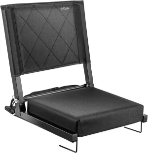 Stadium Seats with Adjustable Back Support Portable Bleacher Seats with Ultra Padded and Shoulder Strap for Sports Events