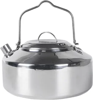 Stainless Steel Camping Kettle Portable Tea Pot Foldable Water Container Compact Stovetop Cookware