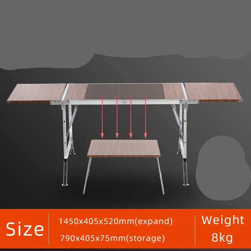 Stainless Steel Folding Table & Cookware Set