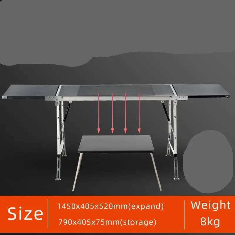 Stainless Steel Folding Table & Cookware Set