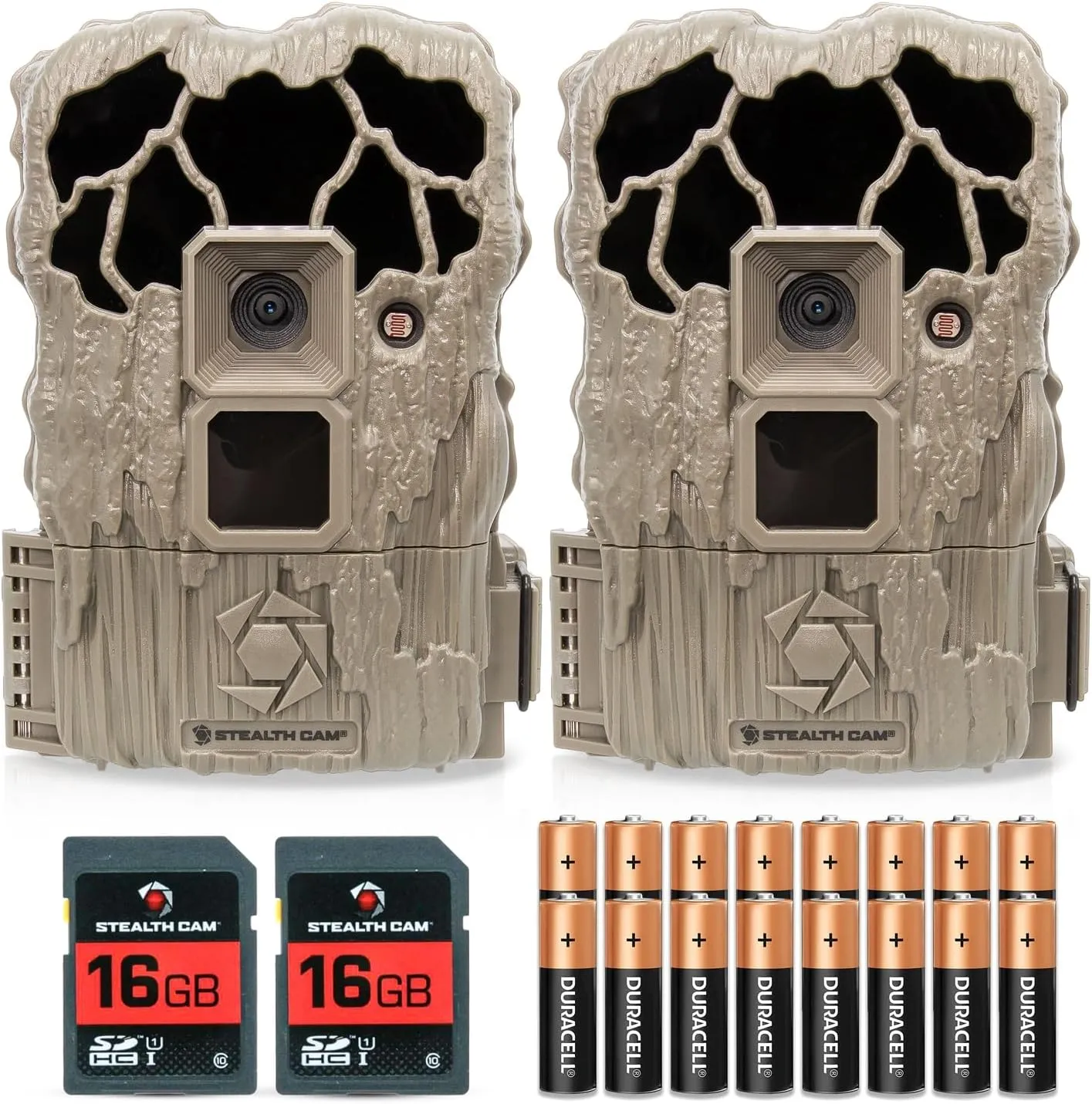 Stealth Cam STC-VL22 22MP Image and 720p Video Recording at 30 FPS Veil Trail Camera with 80-Feet Detection and IR Range Includes Batteries and 16GB SD Card (2 Pack)