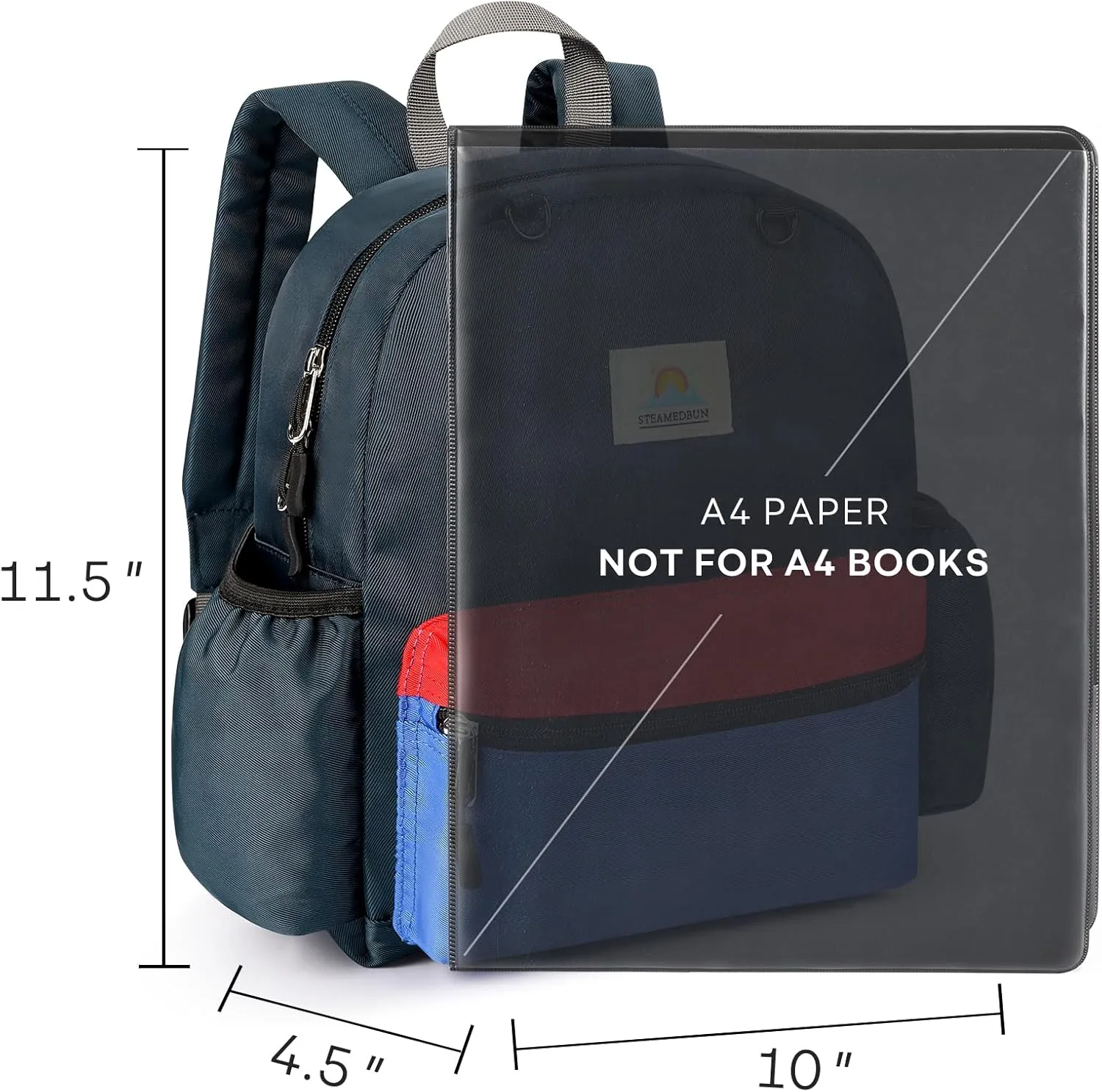 STEAMEDBUN Toddler Backpack for Boys 2-4: Preschool Kindergarten Backpack - 12 inch Daycare Backpack