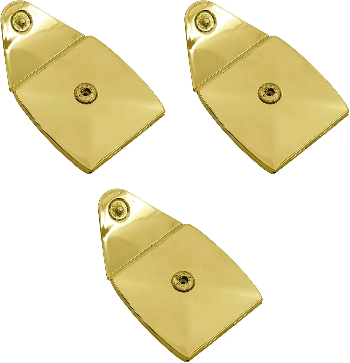 Stephanie Imports Set of 3 Double Sided Clutch Shaped Magnifying Compact Mirrors (Gold)
