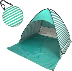 Striped Tent, Large Size Outdoor Pop Up Tent, Foldable Outdoor UV Lightweight Waterproof Tent, for Family Camping, Fishing, Picnic, Green