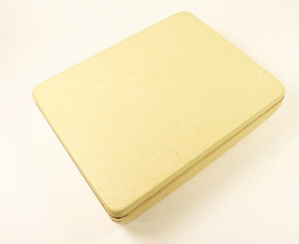 Stunning Unused Gold Plated Stratton Powder Compact And Lipstick Holder Set 1970s For Max Factor And Rimmel Foundation