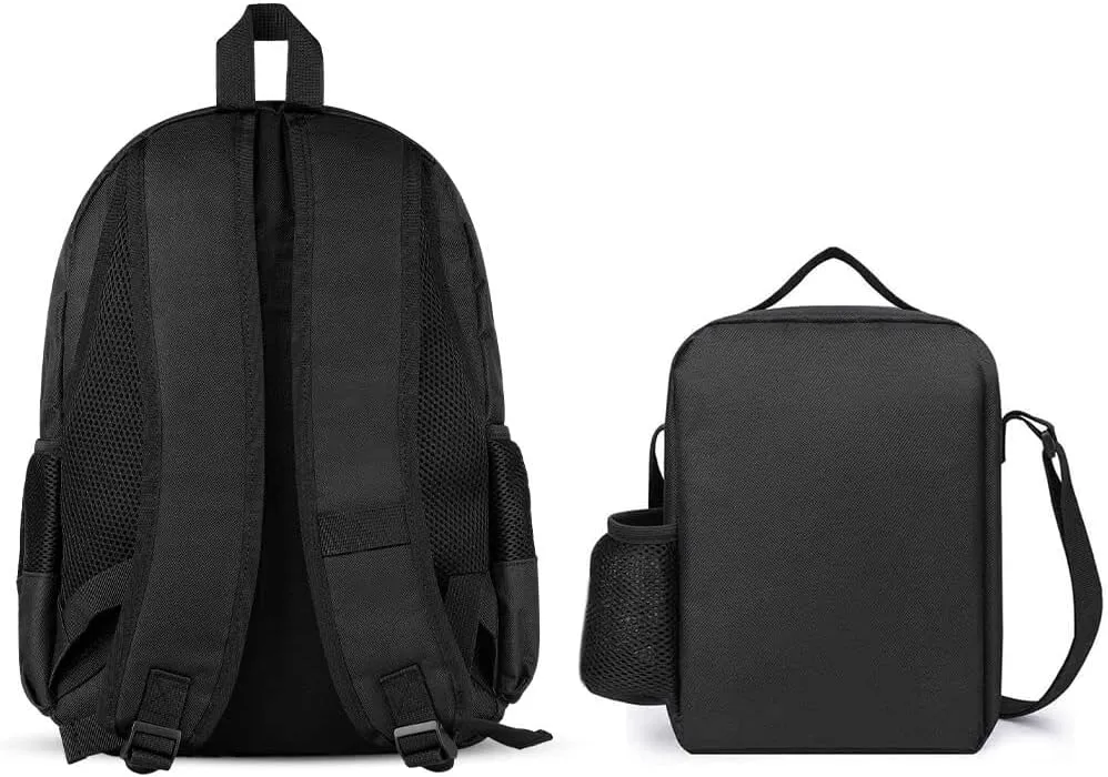 Supdreamc 3 Piece Backpack Big Capacity Shoulder Bag Backpack for Outdoors Walking Cycling - Moon Phase Space Tree Art, for Adult