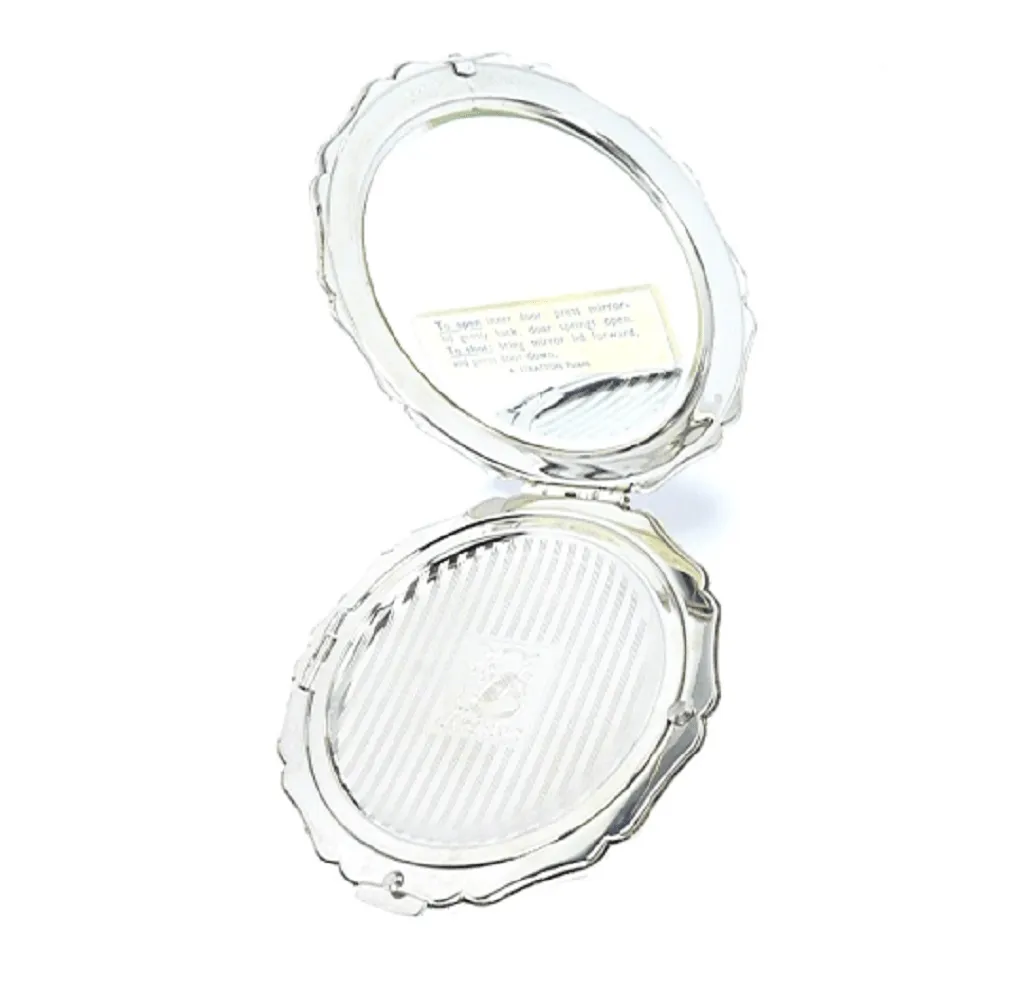 Super Unused Cased Vintage Stratton Compact Mirror Lipstick Set 1950s