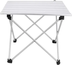 SYH&AQYE Outdoor Folding Camping Table, Aluminum Alloy Portable Picnic Table, Outdoor Camping Table with Nylon Bag for Camping, Hiking, Picnic, Fishing, Garden Barbecue(S)