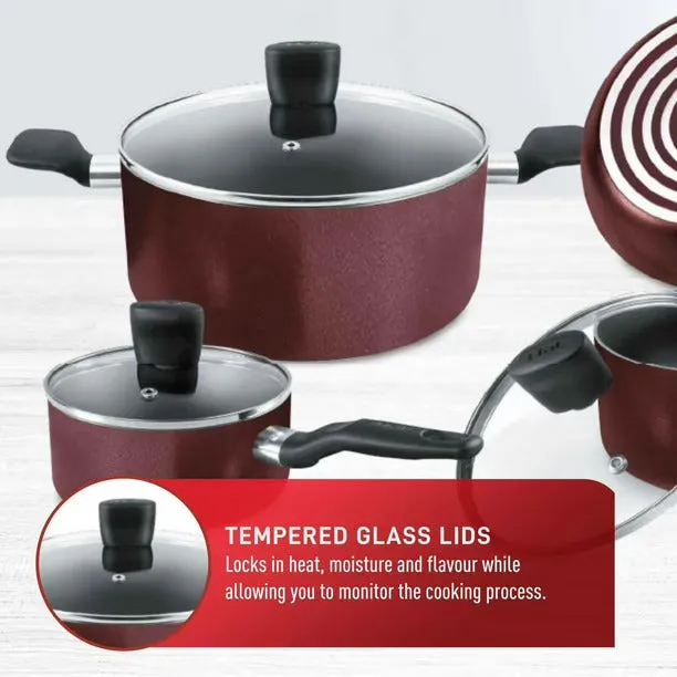 T-FAL B529SA74 Essentials 10PC Cookware Set - Blemished package with full warranty