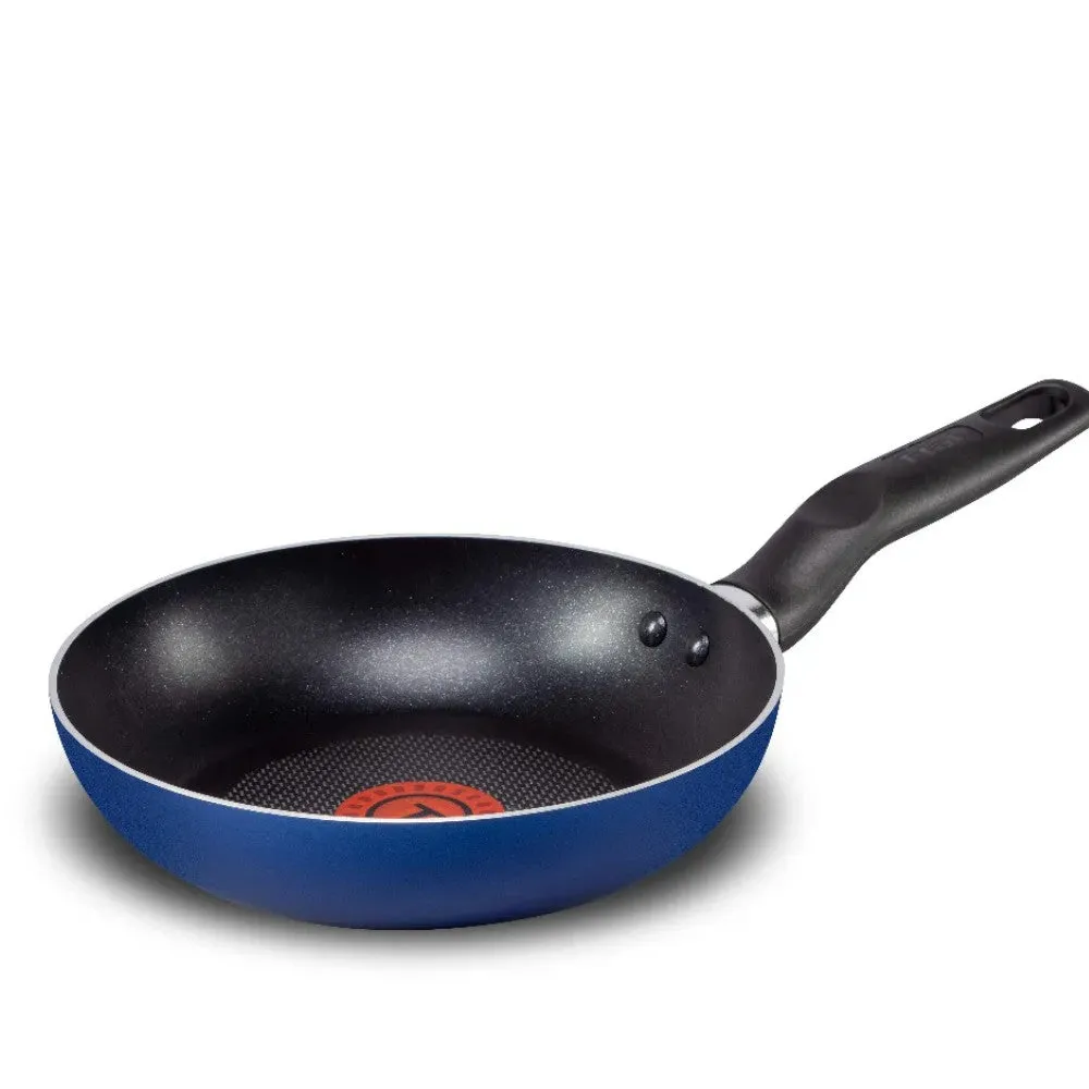 T-FAL Essentials 8pc Cookware Set Blue - B474S874