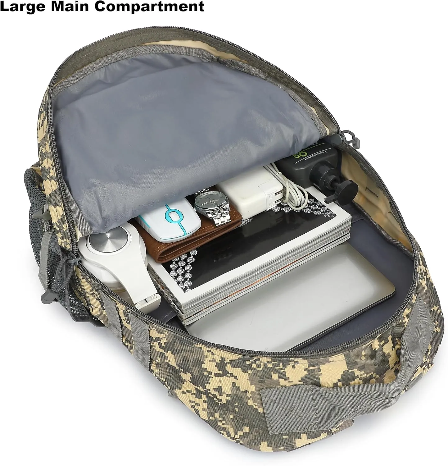 Tactical Backpack Boys School Backpacks Mens College Bookbags for Kids Teens Adults Camping Hiking Traveling (ACU Camo)