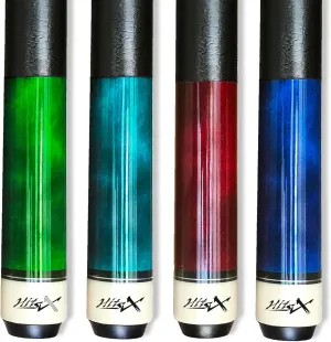 Tai ba cues Set of 4 Pool Cue Stick (19oz-20oz-), 13mm Tip, 58", Hardwood Canadian Maple Professional Billiard