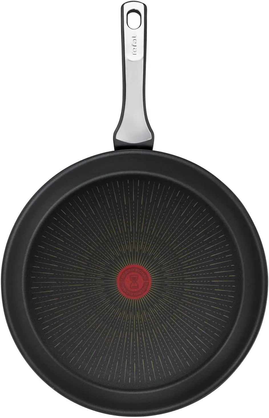Tefal Unlimited On, Premium Cookware, 28 cm Frying Pan, UK's Longest Lasting Non-stick, Heat Indicator, Induction Hob Compatible, Dishwasher Safe, Aluminium, Black, G25906AZ