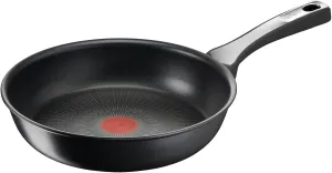 Tefal Unlimited On, Premium Cookware, 28 cm Frying Pan, UK's Longest Lasting Non-stick, Heat Indicator, Induction Hob Compatible, Dishwasher Safe, Aluminium, Black, G25906AZ