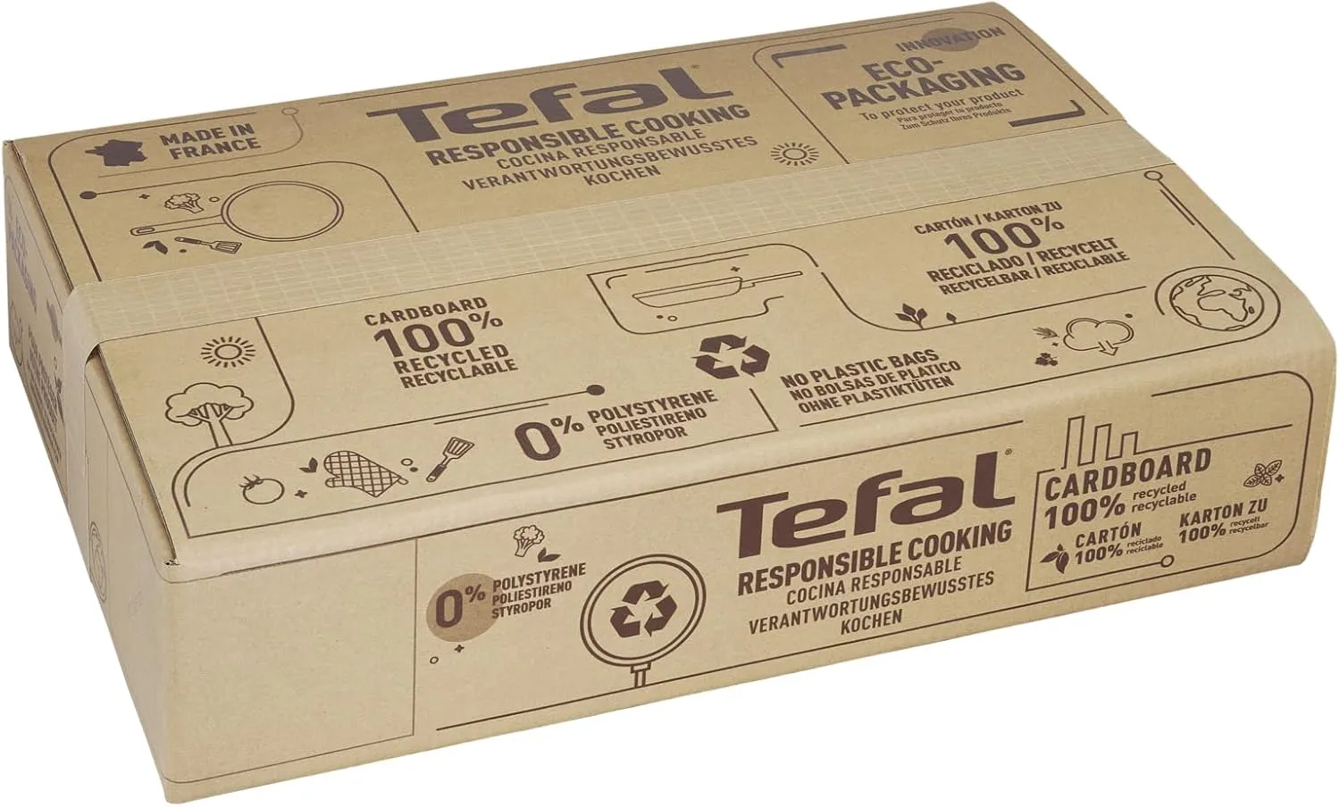 Tefal Unlimited On, Premium Cookware, 28 cm Frying Pan, UK's Longest Lasting Non-stick, Heat Indicator, Induction Hob Compatible, Dishwasher Safe, Aluminium, Black, G25906AZ
