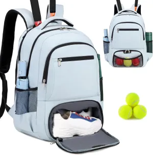 Tennis Backpack Tennis Bag for Women Men - Tennis Bag Holds 2 Rackets, Badminton Squash, Pickleball Paddles Balls