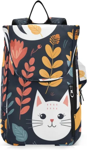 Tennis Bag Tennis Backpack for Women Men, Tennis Bag Holds 2 Rackets, Pickleball Paddles Balls, Badminton Squash, Cute Cat (12)
