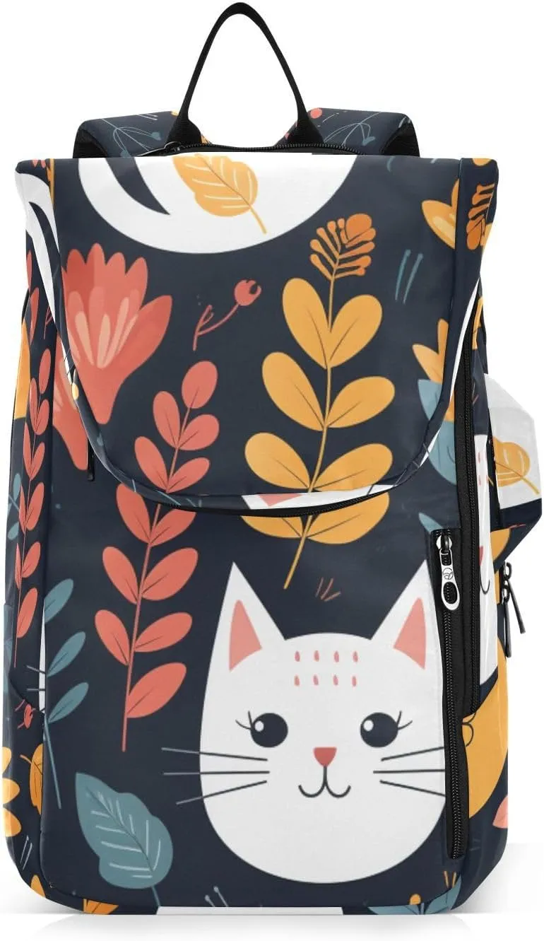 Tennis Bag Tennis Backpack for Women Men, Tennis Bag Holds 2 Rackets, Pickleball Paddles Balls, Badminton Squash, Cute Cat (12)