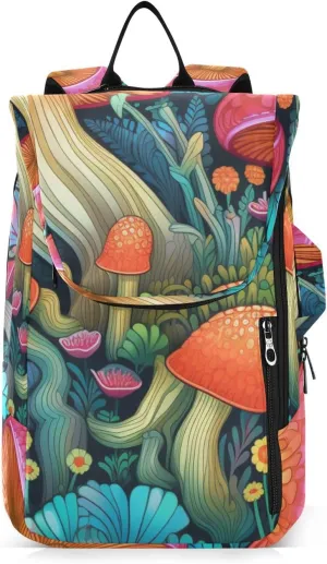 Tennis Bag Tennis Backpack for Women Men, Tennis Bag Holds 2 Rackets, Pickleball Paddles Balls, Badminton Squash, Cute Mushroom (12)