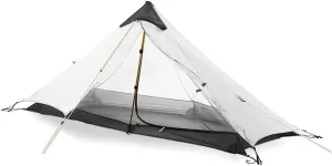 Tent Camping Tent Waterproof 1 Person / 2 Person Backpack Waterproof Double Layer Tent Ideal for Camping Backpacking and Hiking Outdoor Family Tent (Color : Gary Size : Single 210X75CM) (G