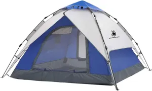 Tent Camping Tents Quick Set Up Family Beach Dome Tent UV Protection with Carry Bag Blue for Hiking Travel (Color : Blue, Size : Free Size) (Blue Free Size) (Blue Free Size)