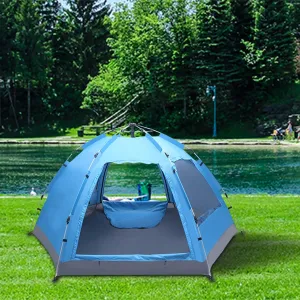 Tent for Camping, Camping Tent, Waterproof & Windproof Camping Dome Tent Automatic Pop Up Quick Shelter with Portable Carry Bag for Outdoor Hiking 280 x 245 x 140CM