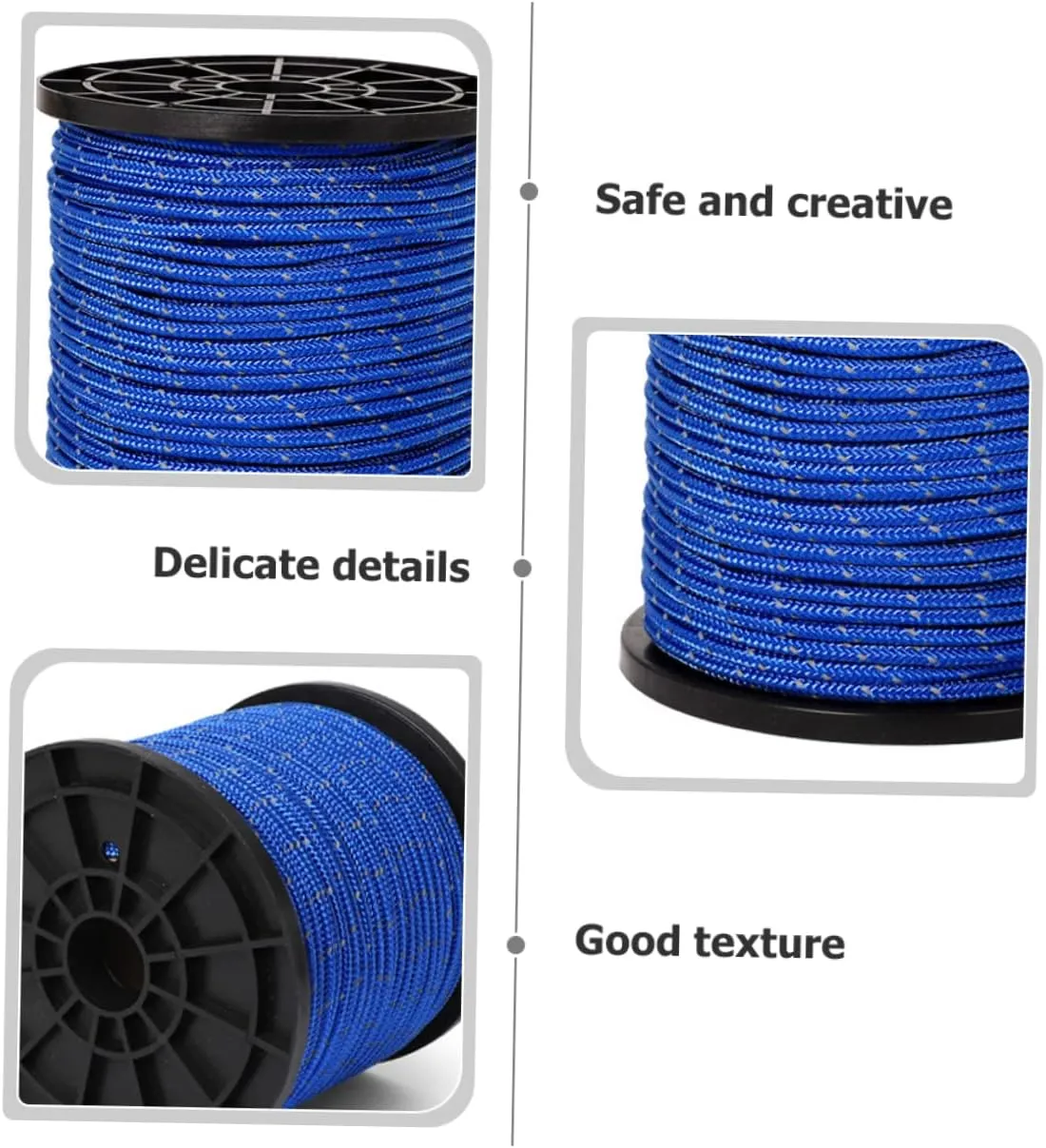 Tent Reflective Rope Reflective Guy Rope Deck Anchor Rope Net Instant Tent Liner Tent Pole Rope Outdoor