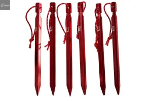 Tent Stakes, Y HA 7075 Al, (6 Pack)
