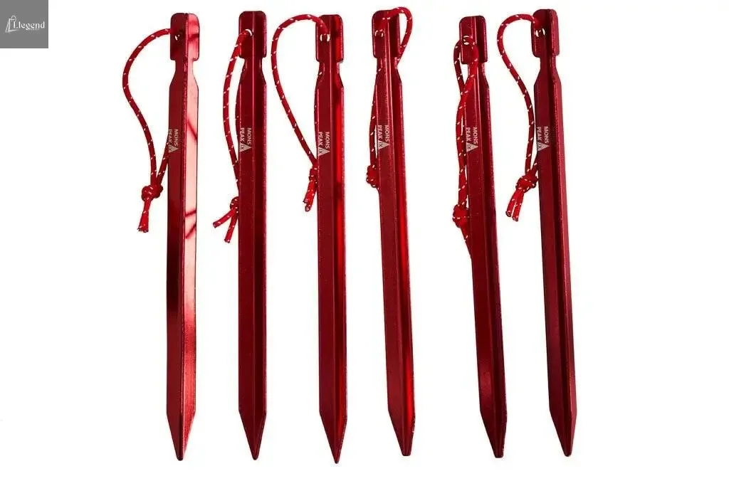 Tent Stakes, Y HA 7075 Al, (6 Pack)