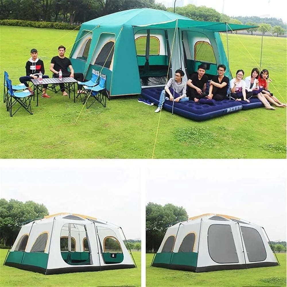 Tents Automatic Pop-Up Tents for 3 to 4 Person Instant Camping Tent, Protection Thermal Insulation Tent Waterproof Tent
