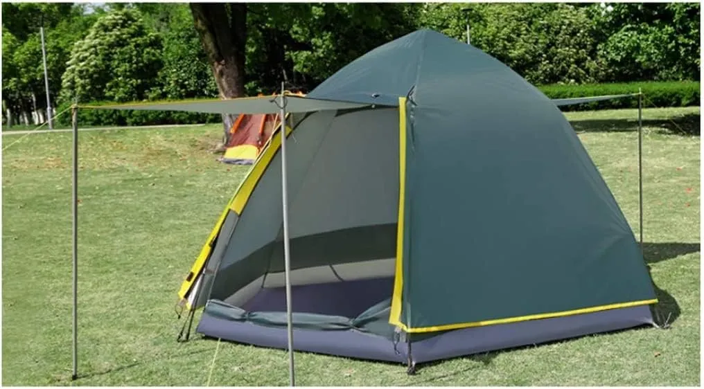 Tents for Camping Beach Tents Camping Tent 4 Person with 6 Side Mesh Waterproof Double Layer Instant Tent for Family Hiking Outdoor Tent Family Tents for Camping Hiking Traveling