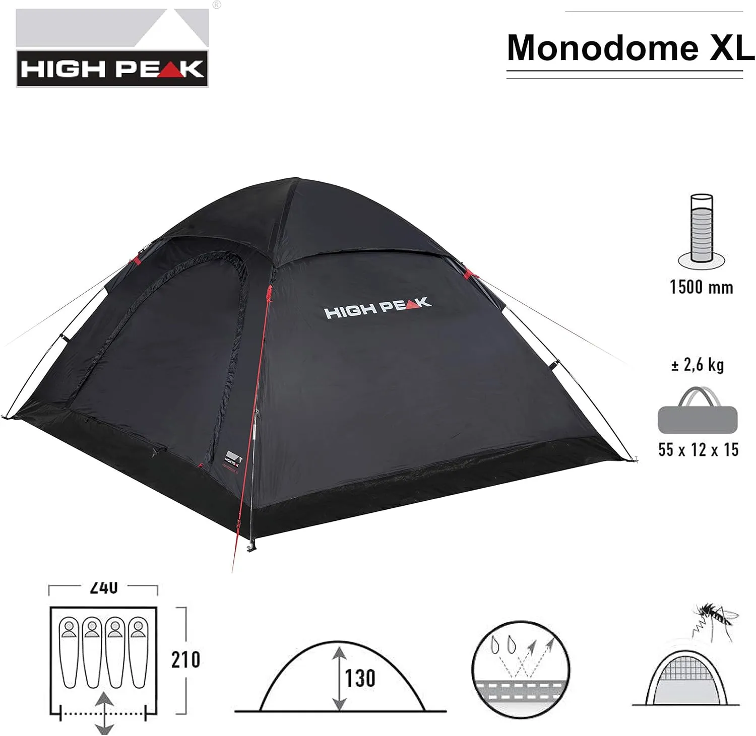 Tents Zelt Monodome XL