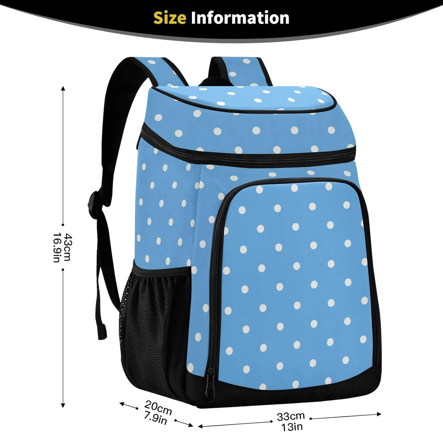 Thanksgiving Turkey Backpack Cooler 36 Cans Waterproof Cooler for Camping Lunch Backpack