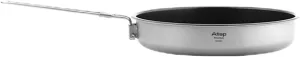 Titanium Frying Pan Titanium Pan Non Stick Titanium Camping Cookware with Folding Handle Lightweight Cookware
